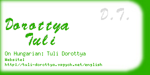 dorottya tuli business card